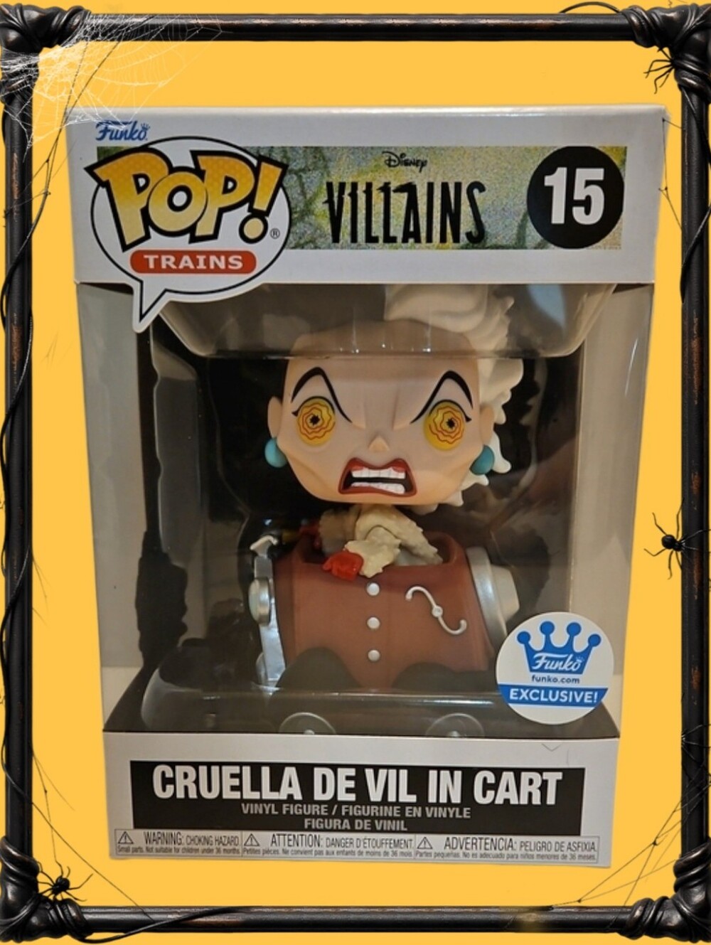 Funko POP! Trains Villains Cruella De Vil In Cart Vinyl Figurine